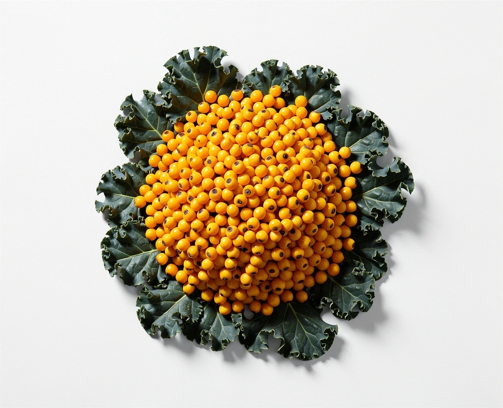 Tuoreita raaka-aineita puhtaalla alustalla